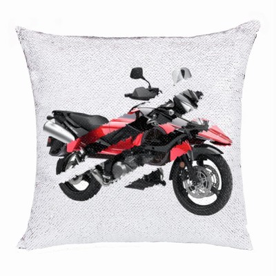 Uncommon Customized Gift Four Photos Sequin Pillow Name Gift